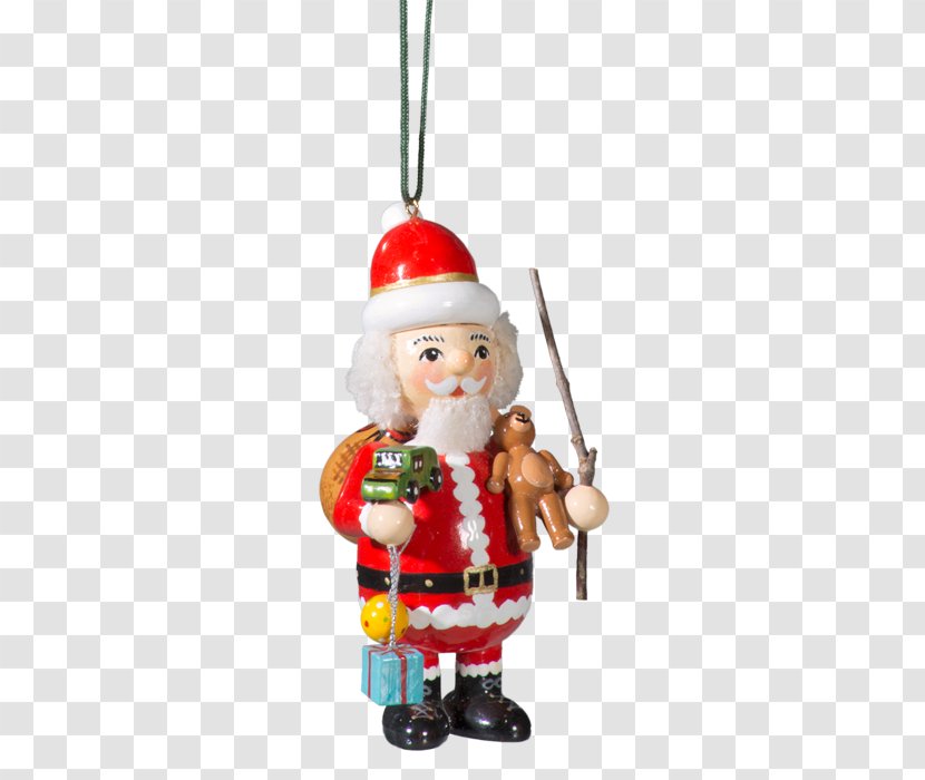 Christmas Ornament Santa Claus Decorative Nutcracker - Handpainted Transparent PNG