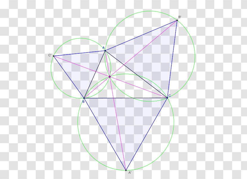 Fermat Point Napoleon's Theorem Triangle Geometry - Plane Transparent PNG