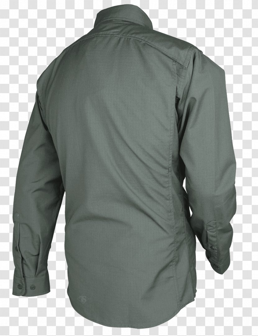 Sleeve Neck Grey - Long Sleeved T Shirt - Jacket Transparent PNG