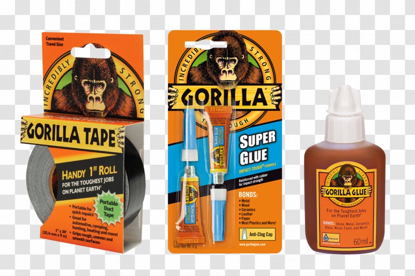 Adhesive Tape Gorilla Glue Cyanoacrylate - Tube Transparent PNG