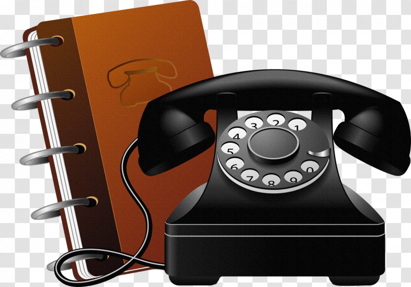 Telephone Directory Address Book Clip Art - Retro Style Transparent PNG
