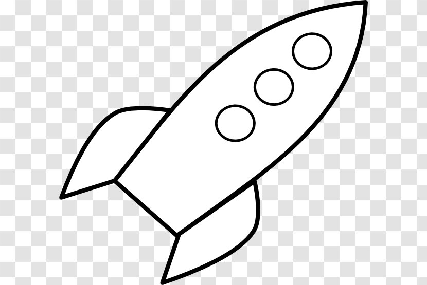 Rocket Spacecraft Template Paper Stencil - Outer Space - Drawing Clipart Transparent PNG