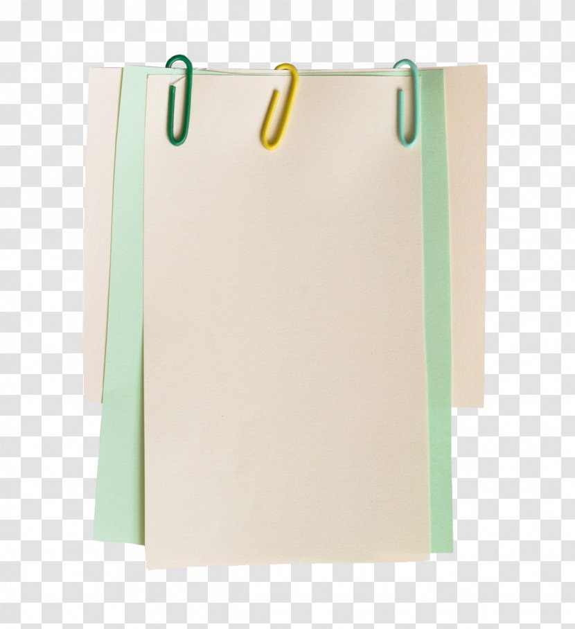 Paper Green Rectangle - Cartoon - A Pile Of Notes Transparent PNG