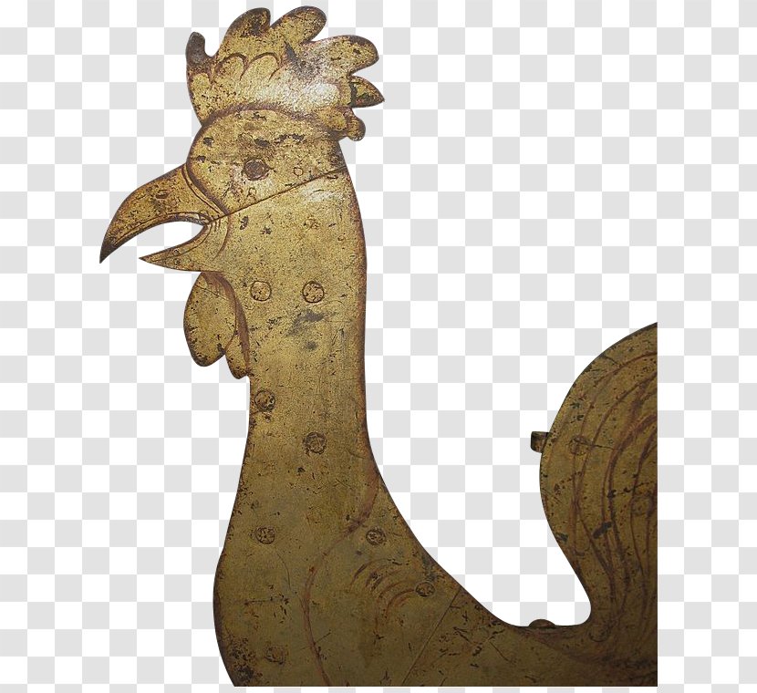 Wood Rooster Weather Vane Chicken Antique - Carving Transparent PNG