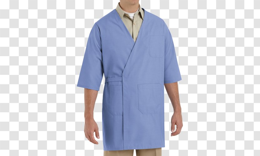 Lab Coats Scrubs Wrap Neck Butcher - Uniform - Light Housekeeping Transparent PNG