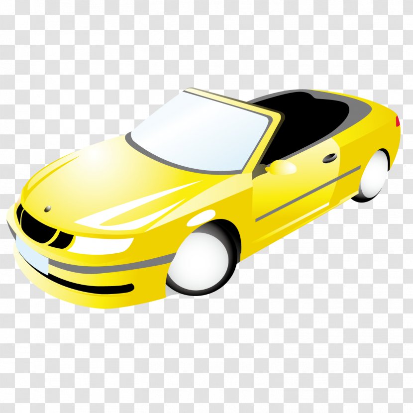 Sports Car Auto Show Door - Vehicle - Yellow Transparent PNG