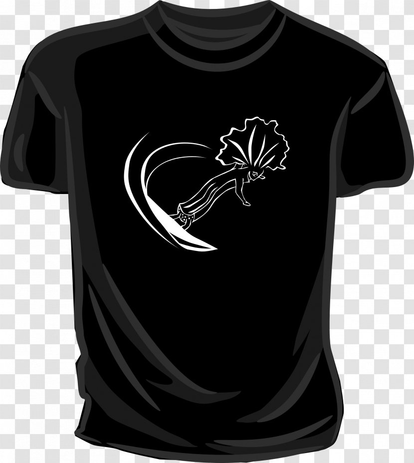 T-shirt Sleeve - Black Transparent PNG