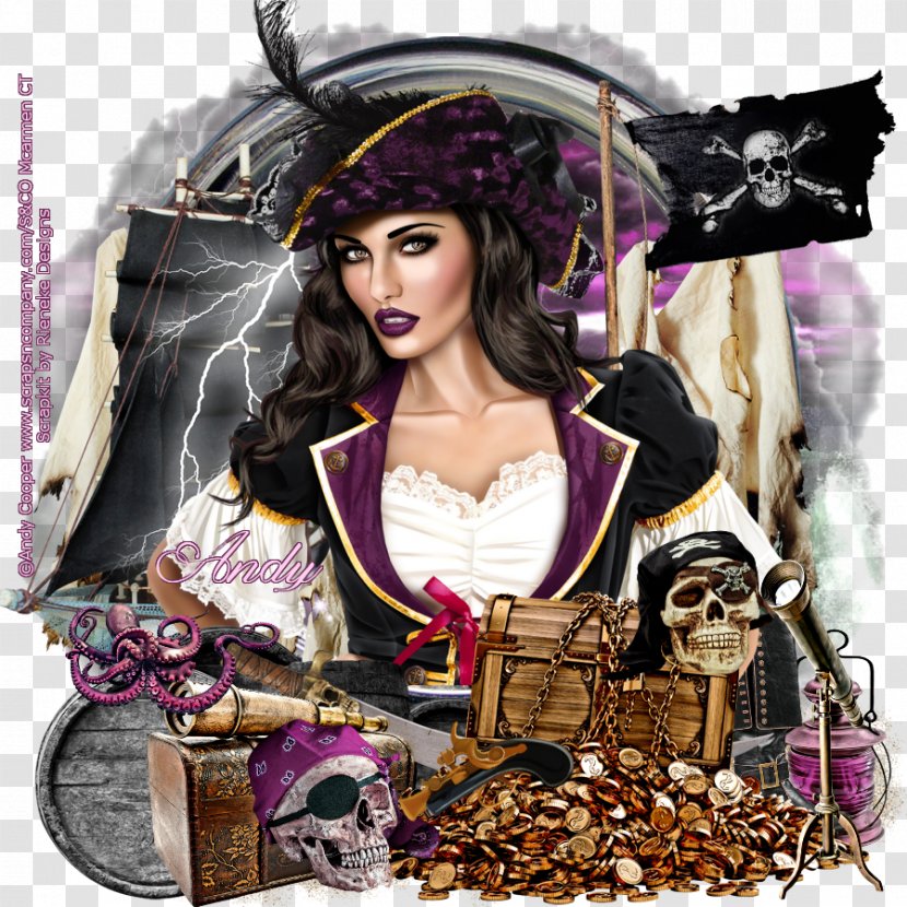 Purple - Pirate Collection Design Transparent PNG