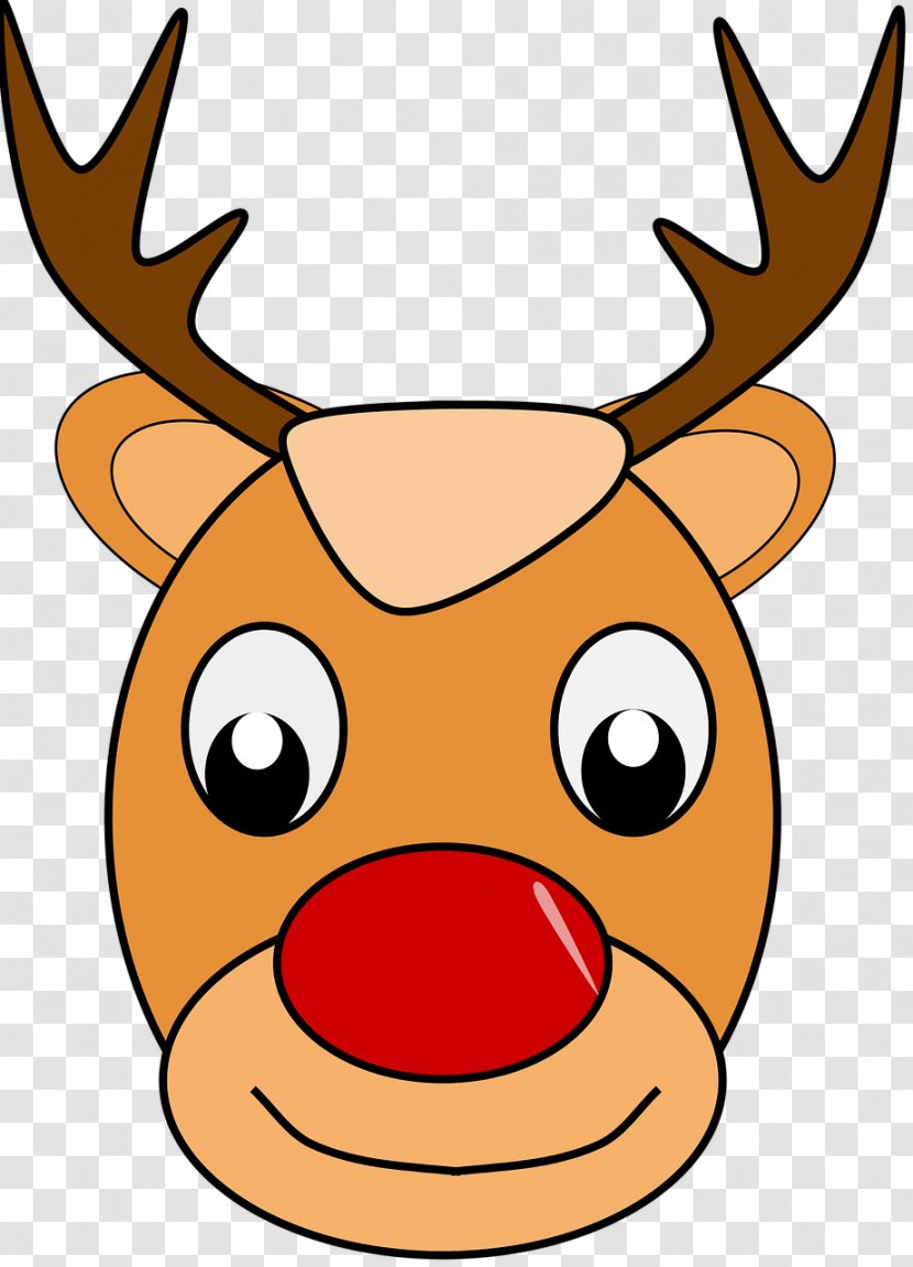 Rudolph Santa Claus Christmas Child - Drawing - Deer Transparent PNG