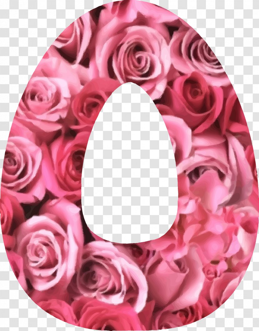 Alphabet Garden Roses Letter Clip Art - Floral Design - Flower Bouquet Transparent PNG