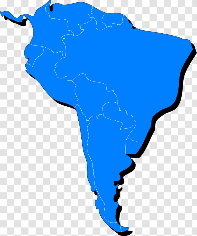 United States South America Latin Clip Art - Electric Blue - Cliparts Transparent PNG