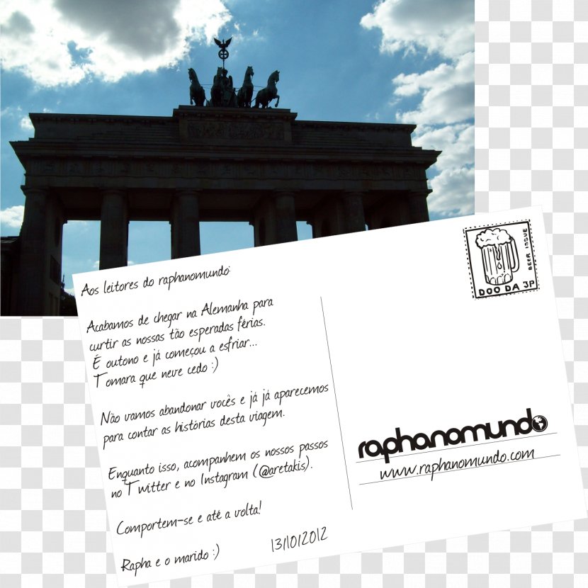 Brandenburg Gate Berlin Wall Potsdamer Platz Travel - Germany Transparent PNG