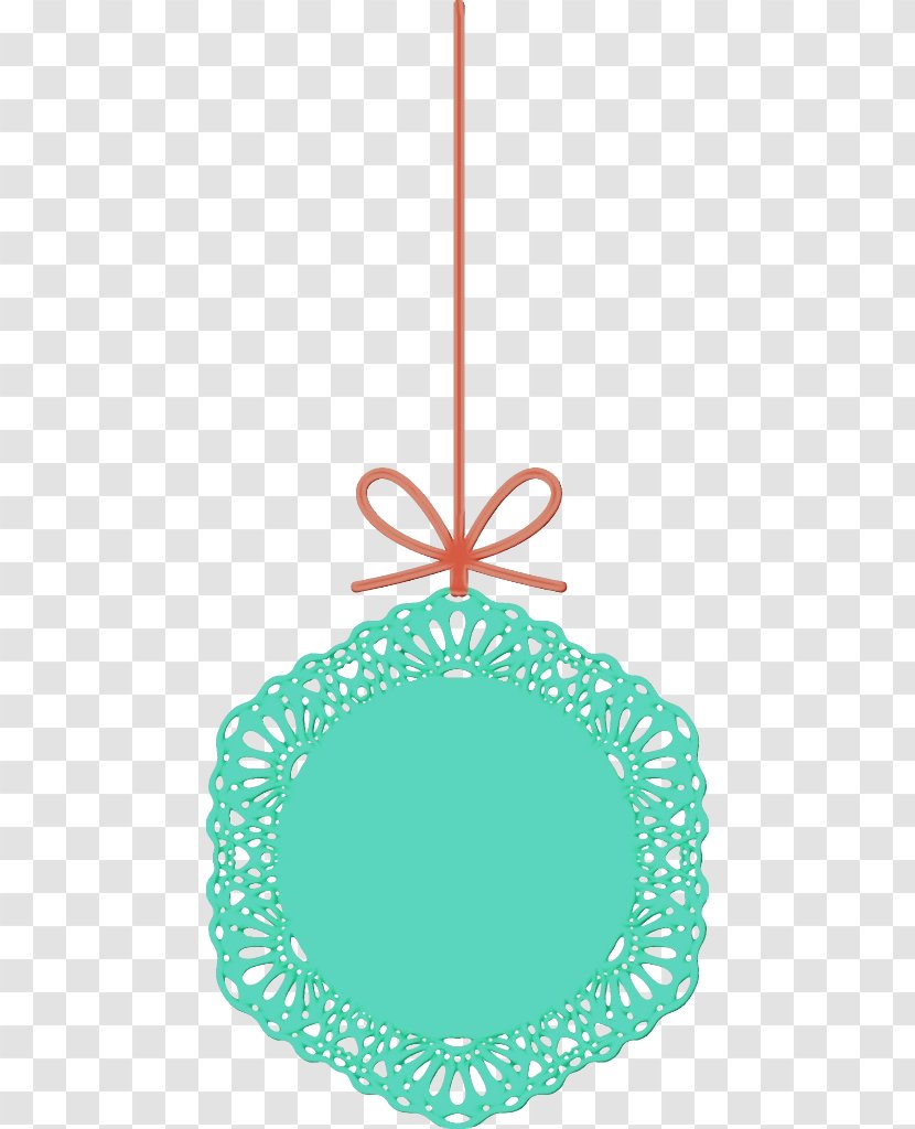 Turquoise Aqua Teal Holiday Ornament Transparent PNG