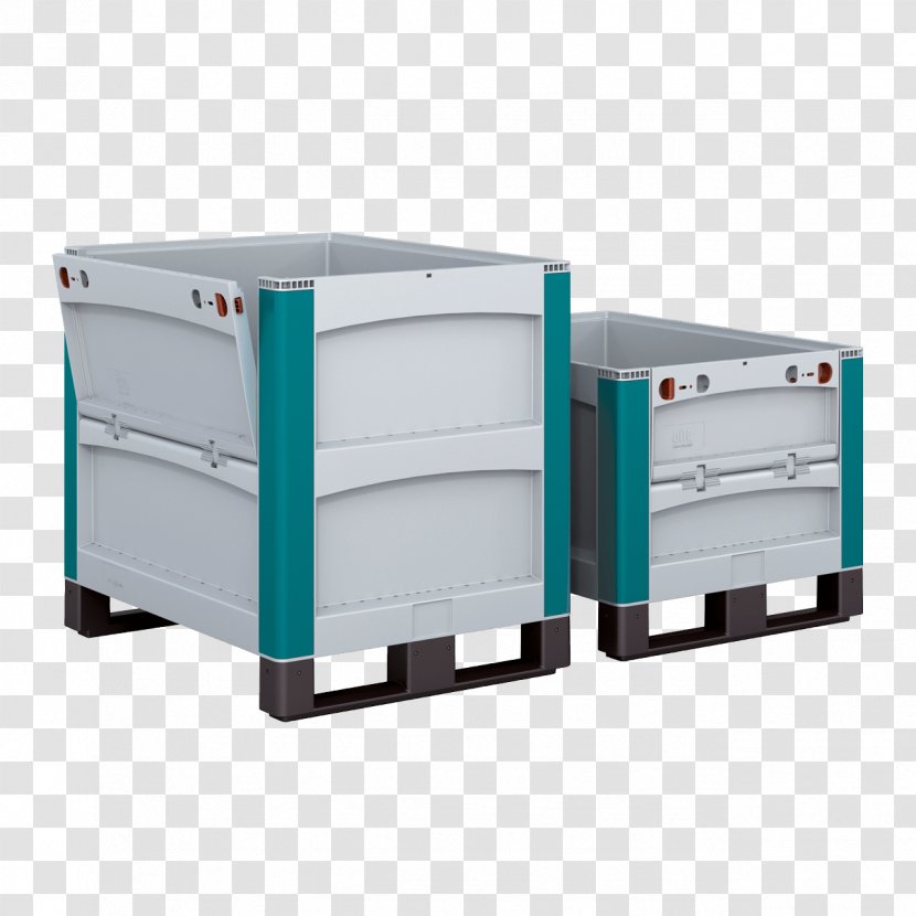 Box Pallet Plastic Intermodal Container Logistics Transparent PNG