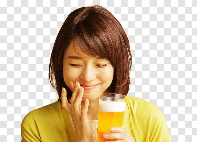 Yuriko Ishida Beer キリン一番搾り生ビール Kirin Japan - Forehead Transparent PNG