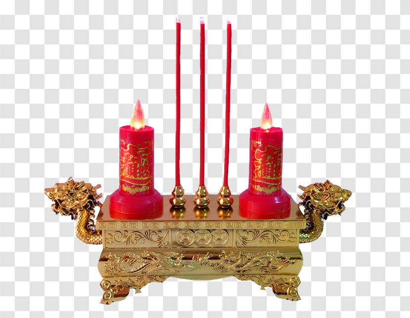 Light Candlestick Lamp Electricity - Candle - Burn Incense Worship Material Transparent PNG