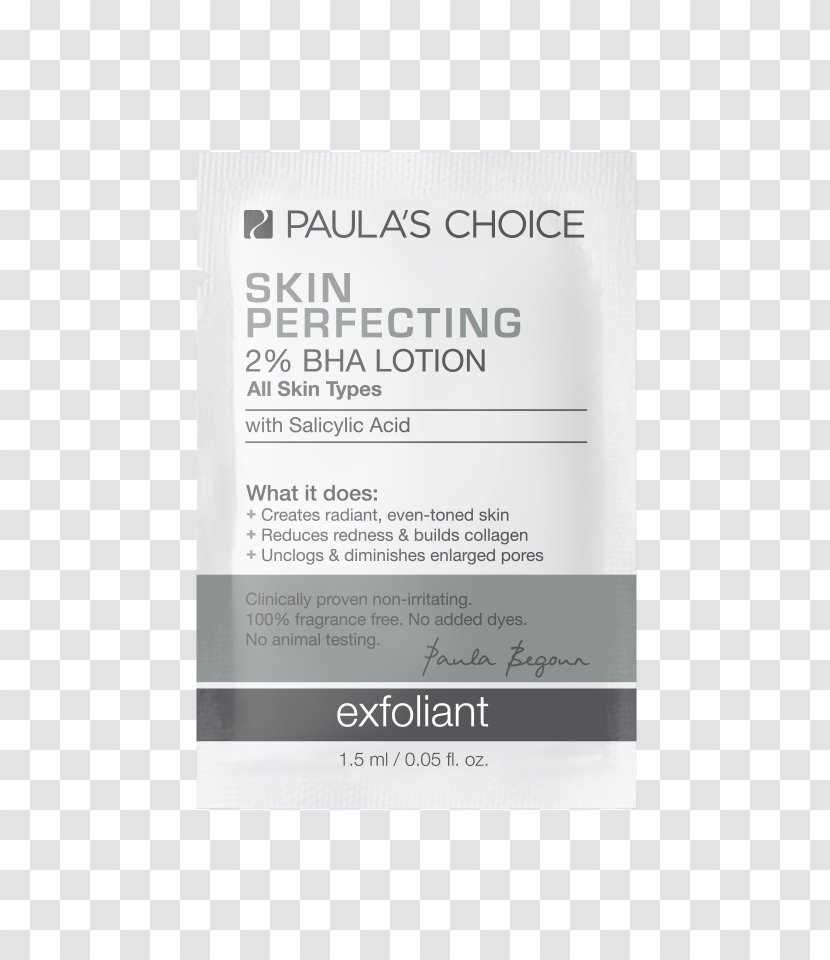 Paula's Choice Skin Perfecting 2% BHA Lotion Exfoliant SKIN PERFECTING Liquid Beta Hydroxy Acid Care - Problem Transparent PNG