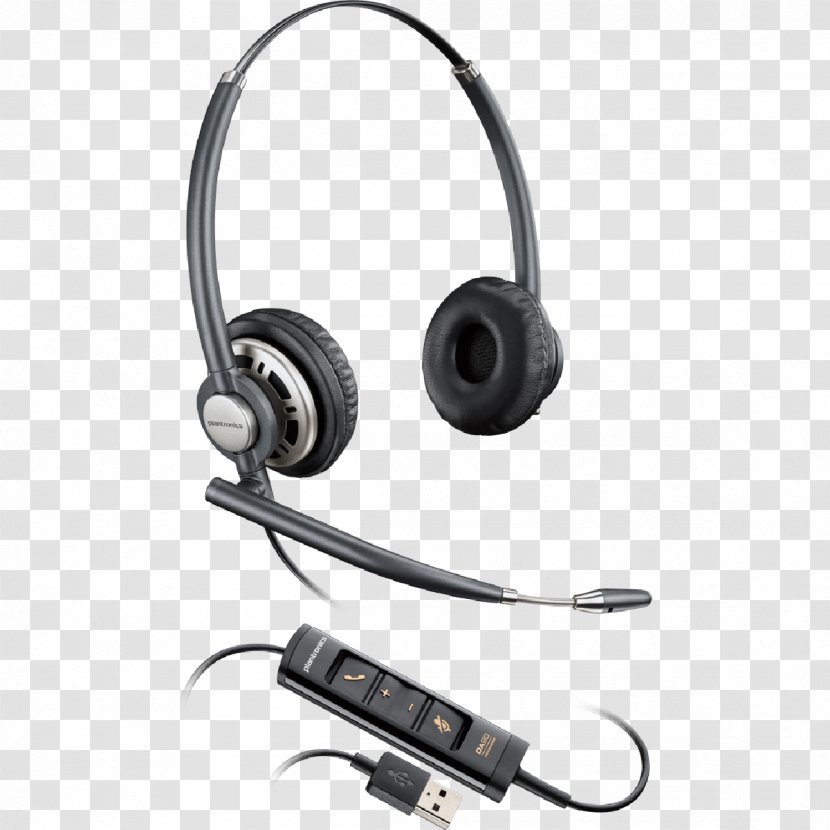 Headphones Plantronics Audio Noise-canceling Microphone Active Noise Control - Technology - Headset Transparent PNG