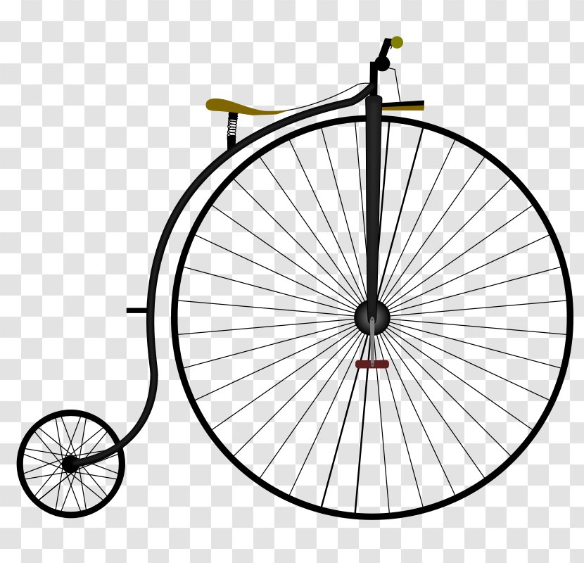 Penny-farthing Bicycle Wheels History Of The - City Transparent PNG