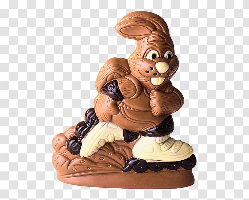 Easter Bunny Leporids Chocolate Rabbit - Figurine - Skater Transparent PNG