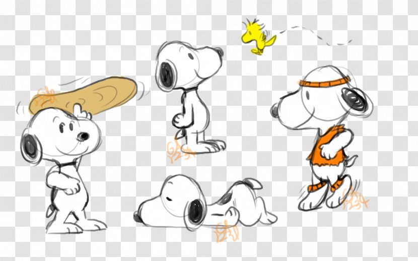 Snoopy Charlie Brown Drawing Art - Carnivoran - Game Addict Transparent PNG