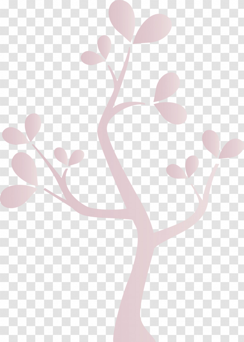 Branch Tree Pink Leaf Plant Transparent PNG