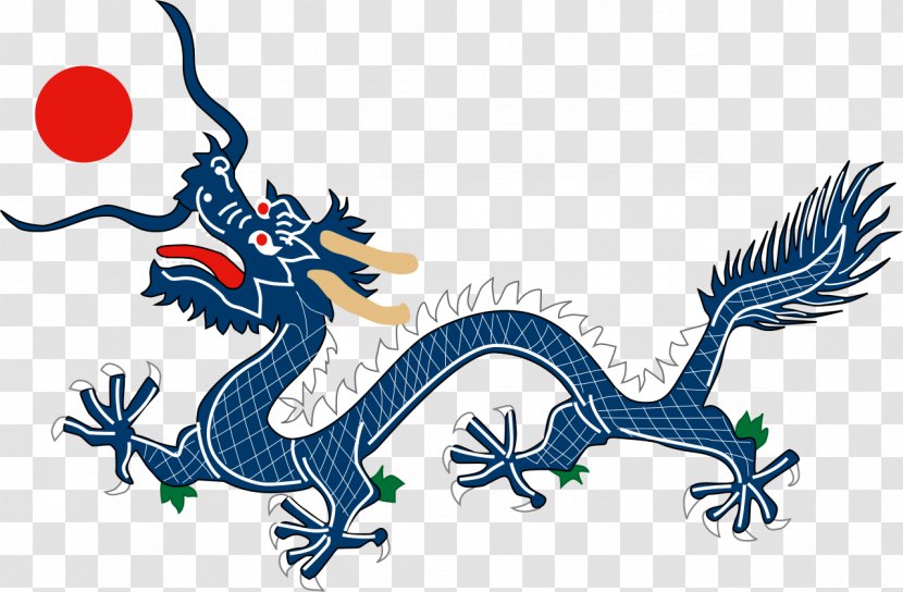 Flag Of The Qing Dynasty First Sino-Japanese War Manchuria Chinese Dragon Transparent PNG