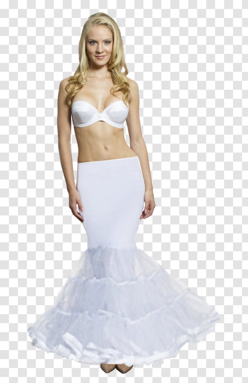 Slip Gown Wedding Dress Petticoat - Neck Transparent PNG