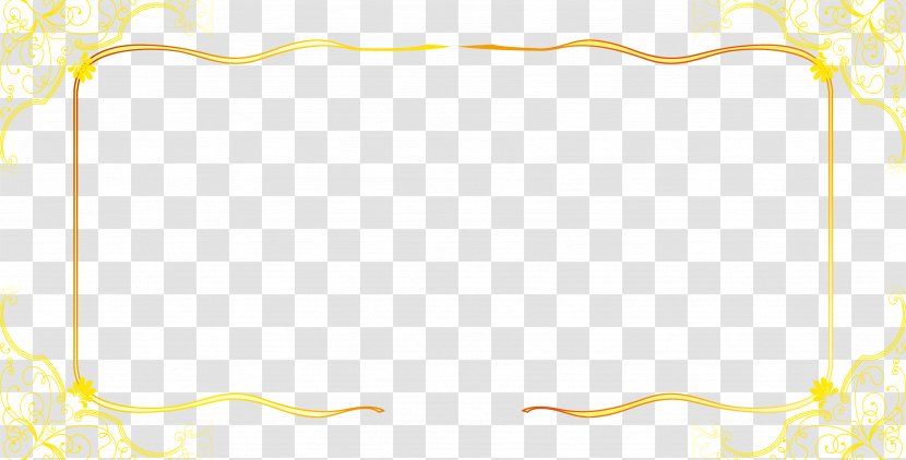 Paper Angle Pattern - White - Gold Frame Transparent PNG