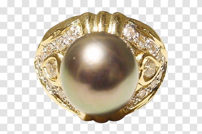 Tahitian Pearl Silver Victorian Era Transparent PNG