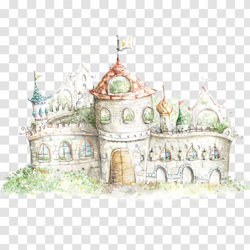 Castle Story Display Resolution Wallpaper - Dragon - Hand-painted Cartoon Transparent PNG