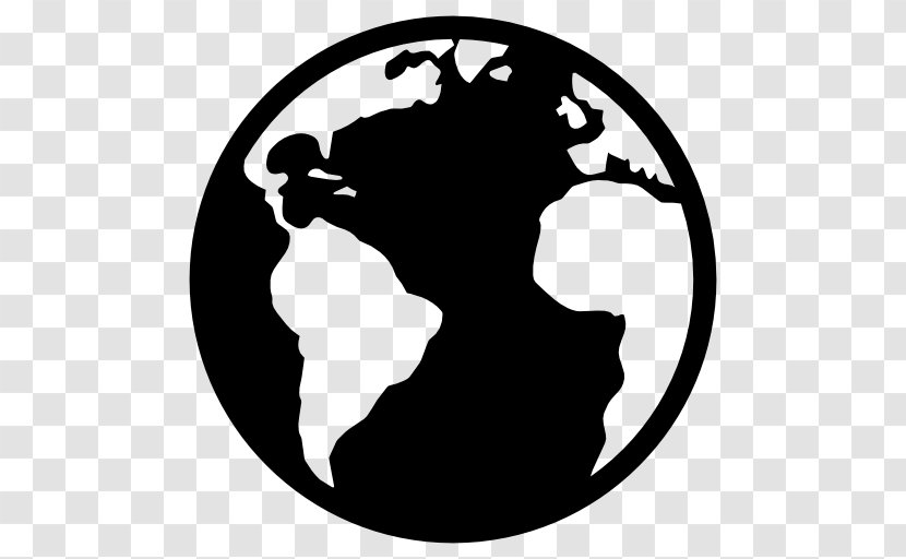 Earth Globe - Black Transparent PNG