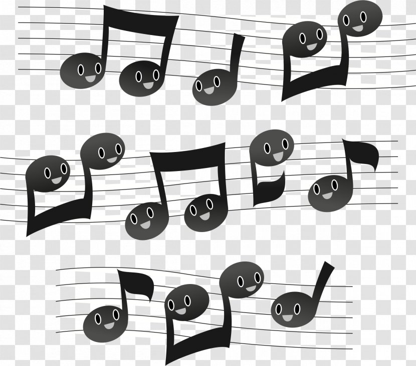 Musical Note Manuscript Paper Musician - Cartoon Transparent PNG