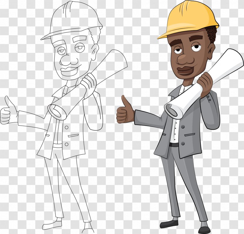 Architecture Construction Worker - Architectural Engineering - Industrail Workers And Engineers Transparent PNG
