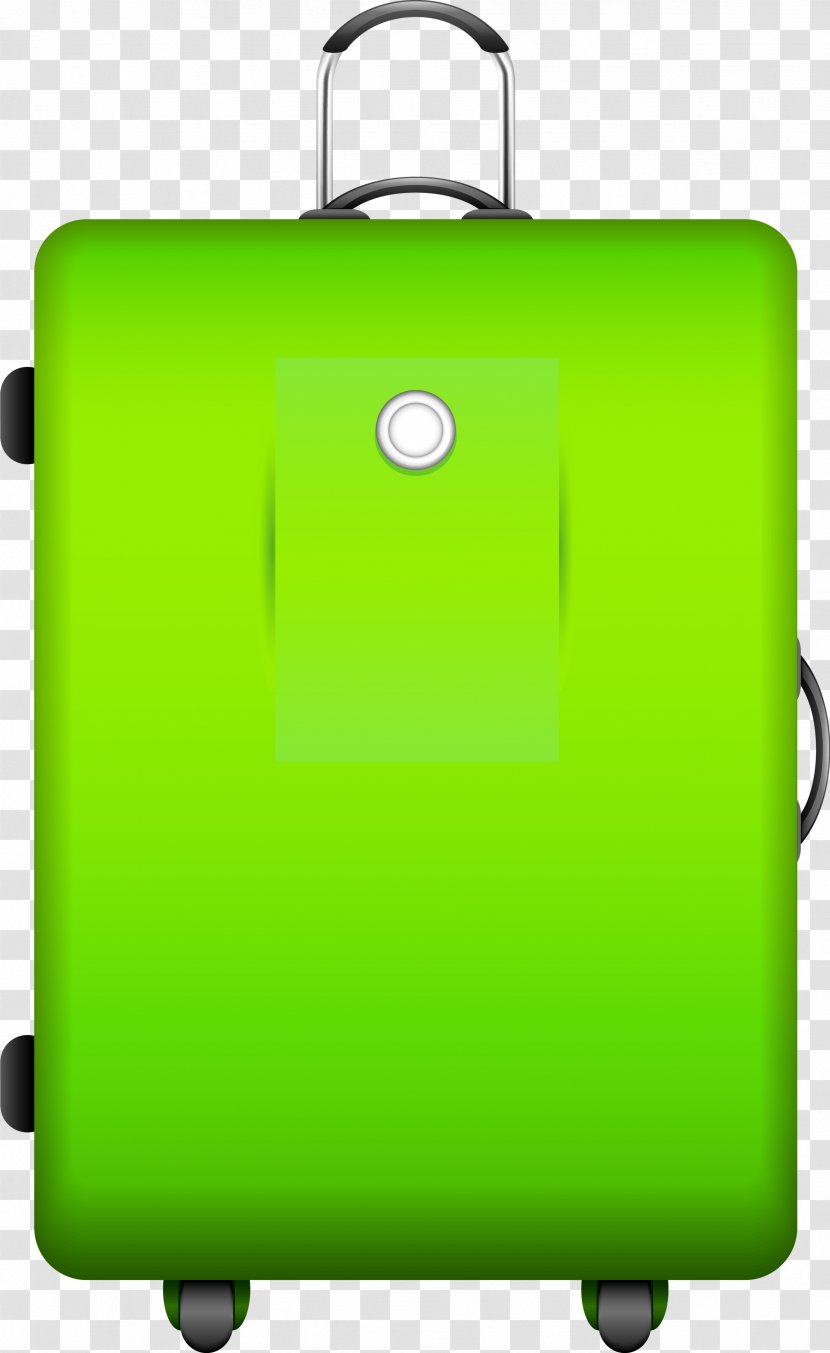 Suitcase Clip Art Green Image - Yellow Transparent PNG
