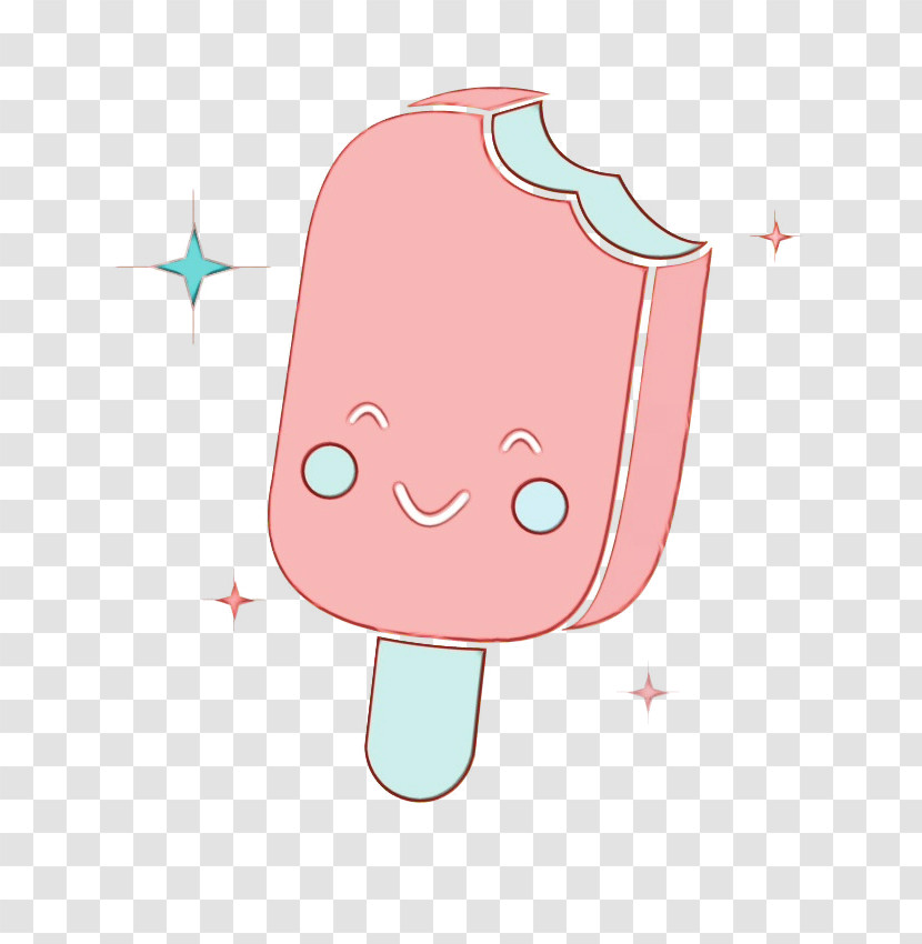 Tooth Character Forehead Pink M Transparent PNG