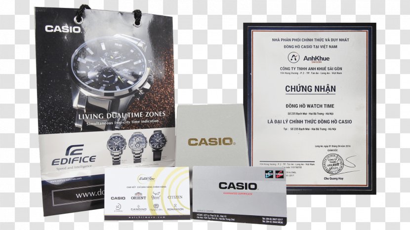 Brand Advertising - Casio Watch Transparent PNG
