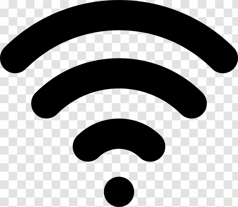 Wireless Wi-Fi Signal Strength In Telecommunications - Black And White Transparent PNG