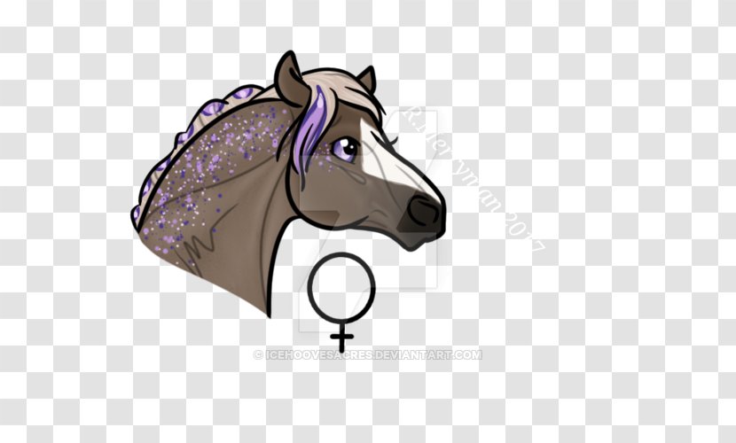 Mustang Pony Bridle Rein Horse Harnesses - Purple - Aurora Burealis Transparent PNG