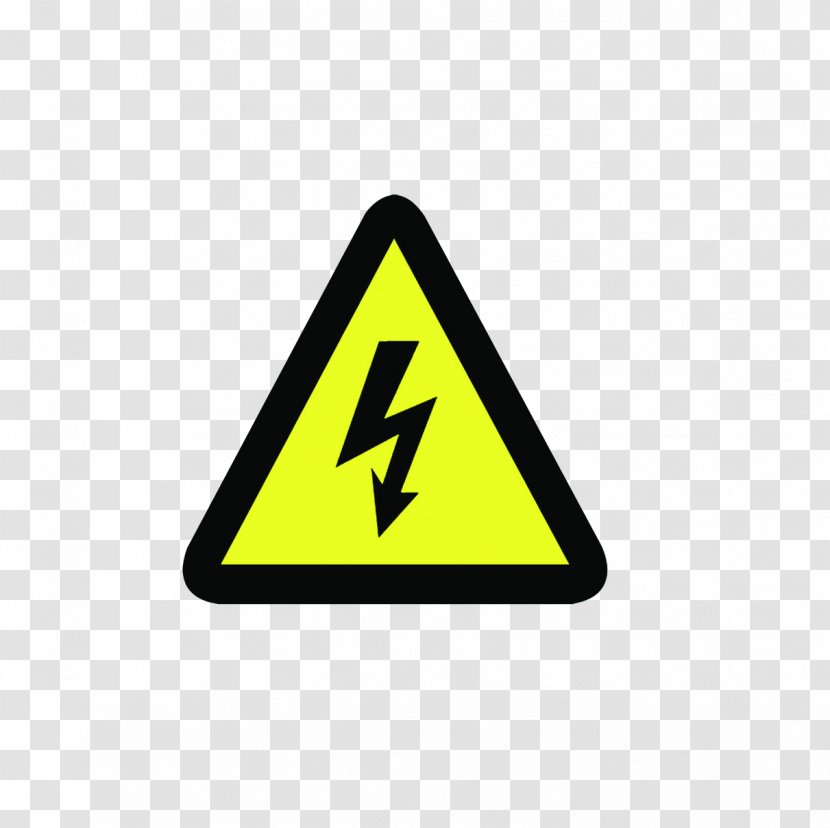 Electricity Warning Sign Hazard Symbol - Triangle Commonly Used Electric Shock Tips Transparent PNG