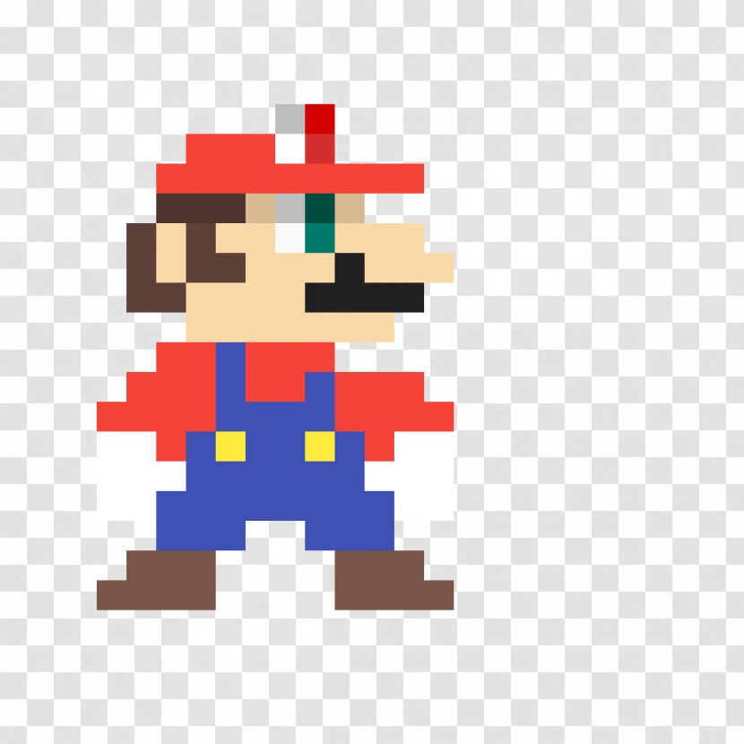 Super Mario Bros. Luigi Pixel Mushroom Kingdom - Bros - World Art ...