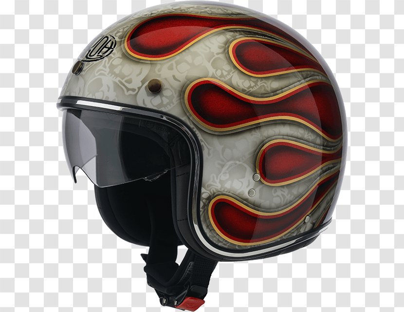 Motorcycle Helmets Airoh Riot Flame Glitter Jet Helmet - Bicycles Equipment And Supplies Transparent PNG