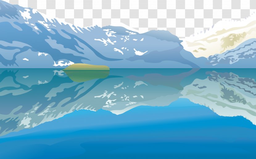 Euclidean Vector Download - Wave - Iceberg Lake Transparent PNG