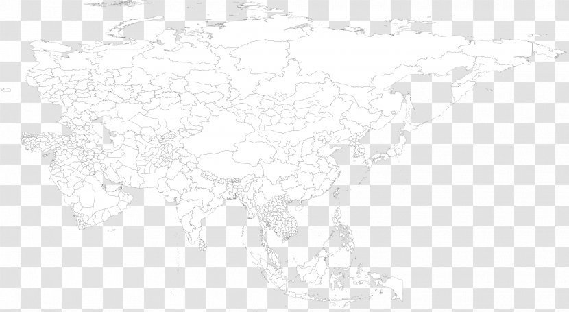 Atlas Of Asia Mapa Polityczna Administrative Division - Wikipedia - Map Transparent PNG