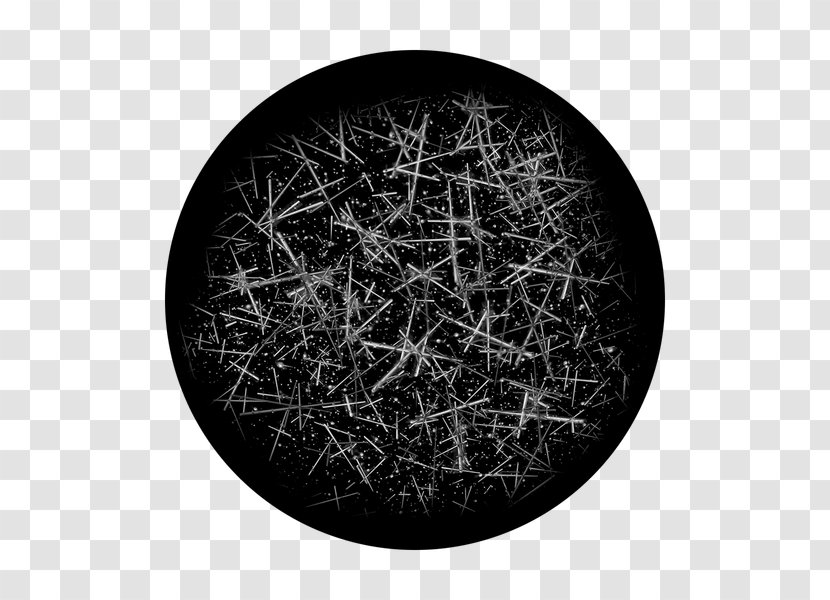 Gobo Circle Glass Tree Pain - Black And White Transparent PNG