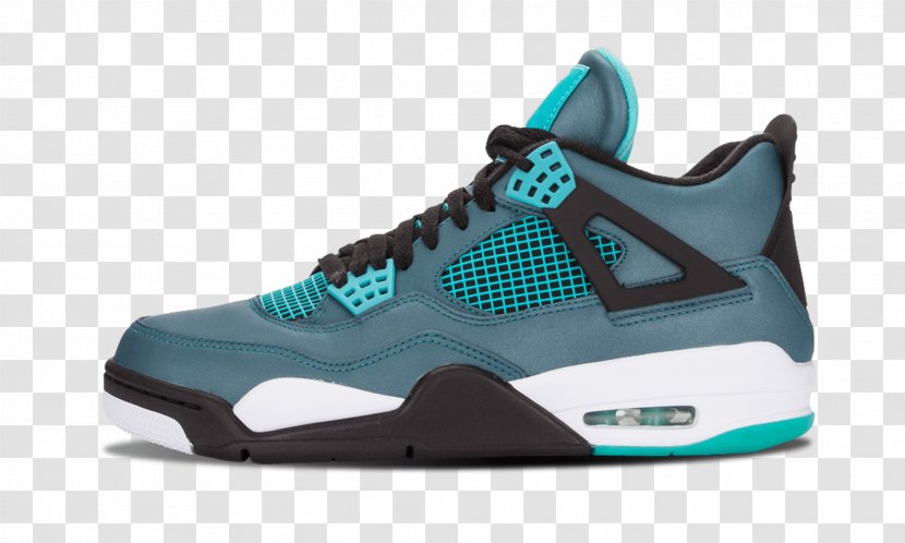 Air Jordan 4 Retro 30th 'Teal' Mens Sneakers Jumpman Nike Shoe - Sports Shoes Transparent PNG