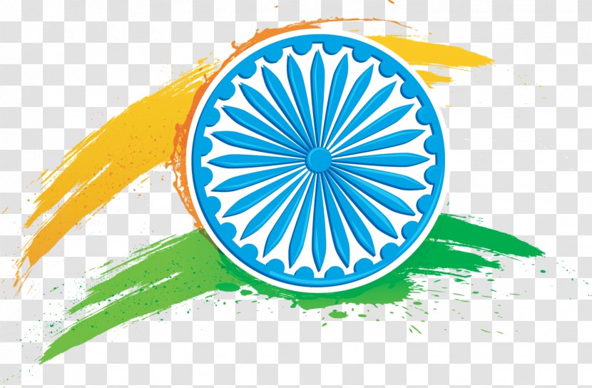 Flag Of India Indian Independence Day Vector Graphics Ashoka Chakra - Organism Transparent PNG