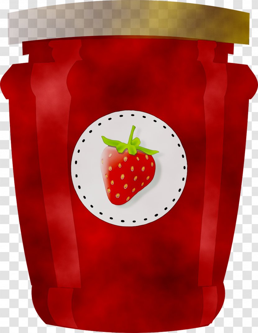 Strawberry Jam Gelatin Dessert Jar Custard Transparent PNG