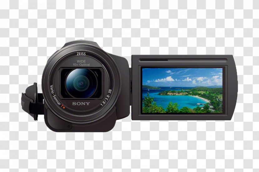4K Resolution Camcorder SteadyShot Handycam Sony - Camera Lens Transparent PNG