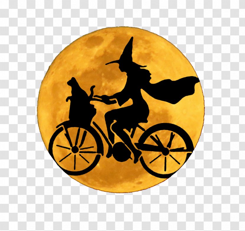Bicycle Witchcraft Cycling Silhouette Image Transparent PNG